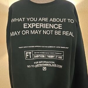 Green Graphic Justin Timberlake Men's Sweat Shirt